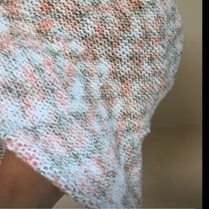 NWT | Anthropologie Peach Green Cream Bucket Hat